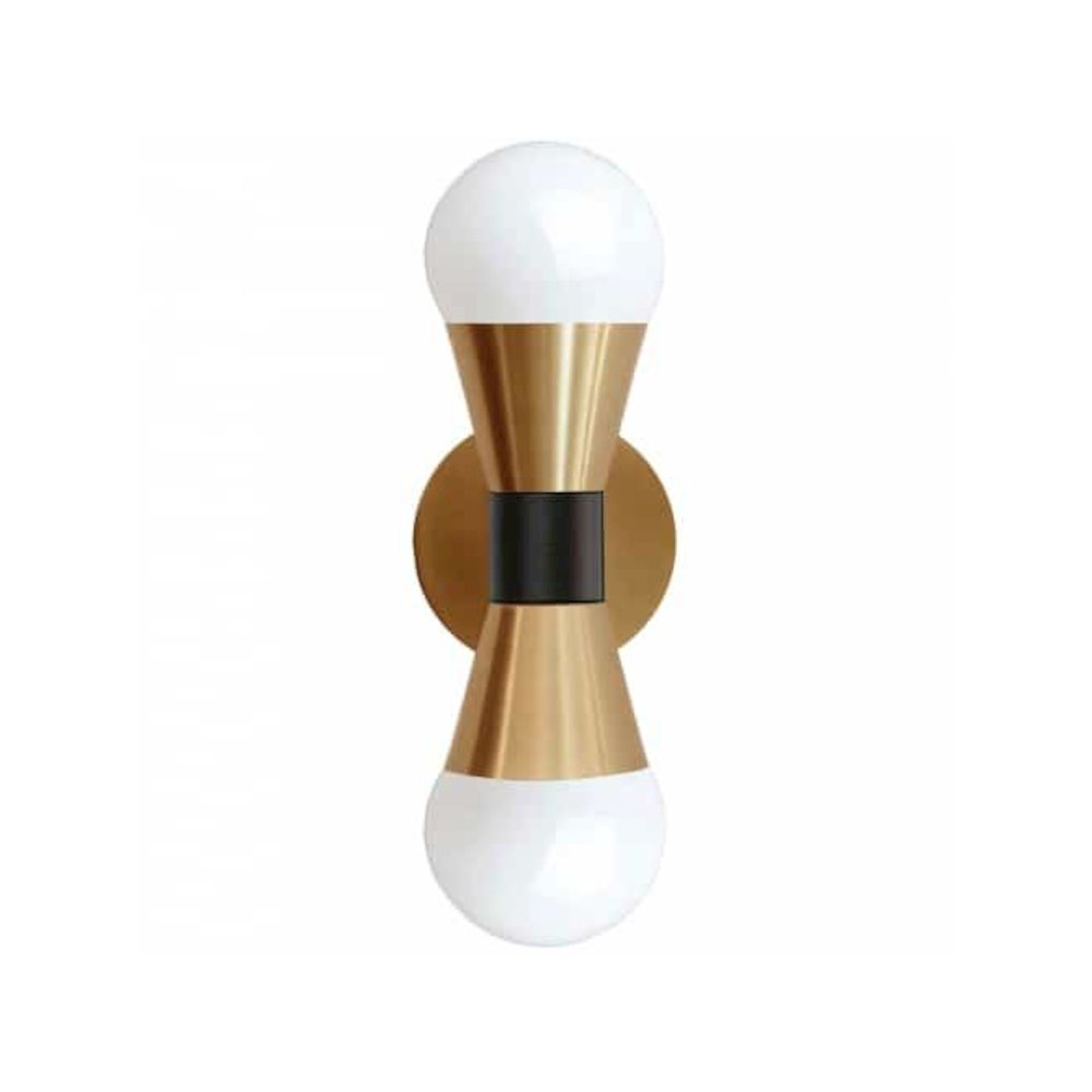 2LT Incandescent Wall Sconce, AGB & MB