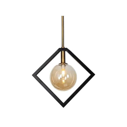 1LT Halogen Pendant MB & VB, Champagne Glass