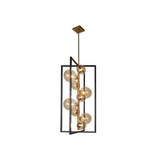9LT Halogen Pendant MB & VB, Champagne Glass