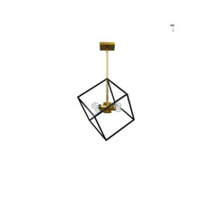 4LT Pendant, Vintage Bronze & Matte Black Finish