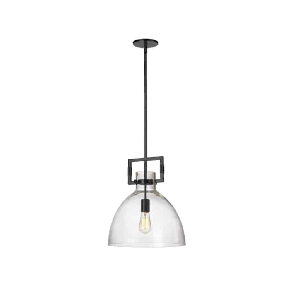1LT Pendant, Matte Black Finish