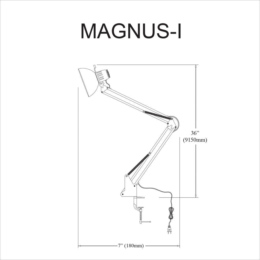 Desktop Task Lamp, Gloss Black