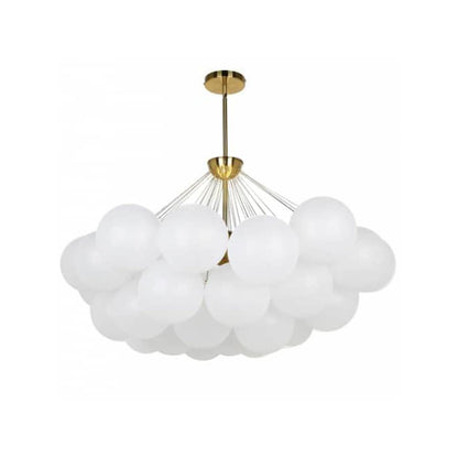 8LT Chandelier,  AGB, FR Glass