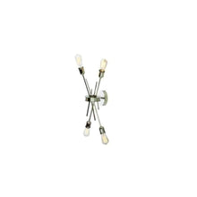4LT Wall Sconce, Burnished Chrome Finish