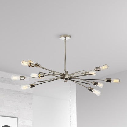 10LT Horizontal Pendant, Burnished Chrome Finish