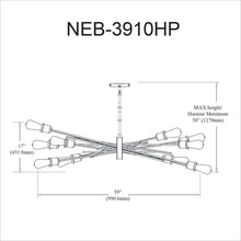 10LT Horizontal Pendant, Espresso Finish