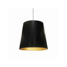 1LT Oversized Drum Pendant,Large - Blk/Gld