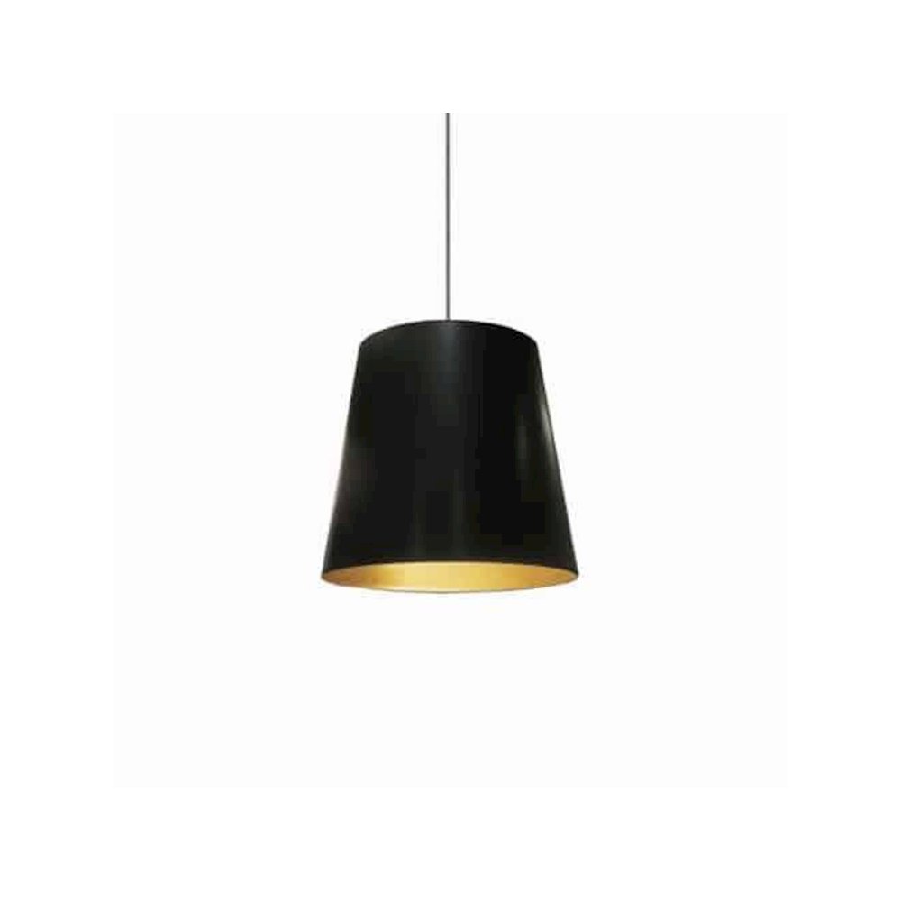 1LT Oversized Drum Pendant,Medium - Blk/Gld