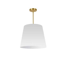 1LT Oversized Drum Pendant Medium, WH Shade