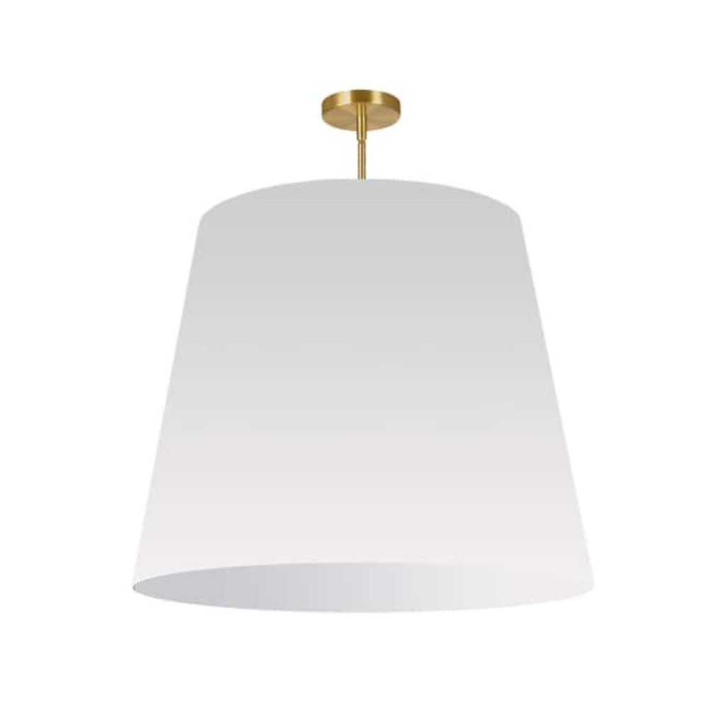 1LT Oversized Drum Pendant X-Large, WH Shade