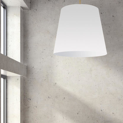 1LT Oversized Drum Pendant X-Large, WH Shade