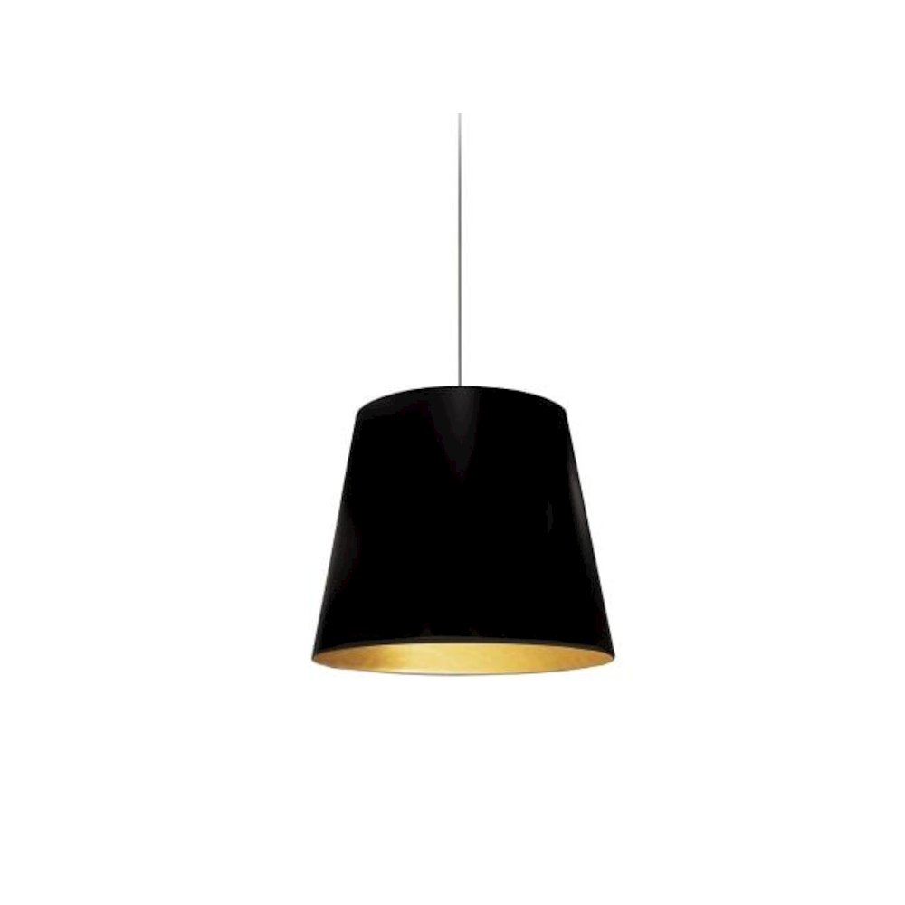 1LT Oversized Drum Pendant, Small - Blk/Gld