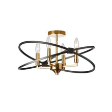 4LT Incandescent Semi Flush, VB and MB