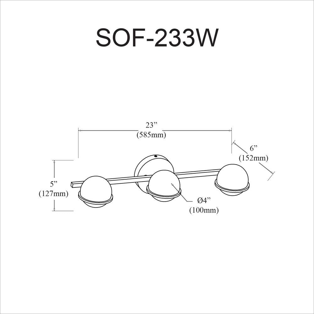 3LT Halogen Vanity, PC