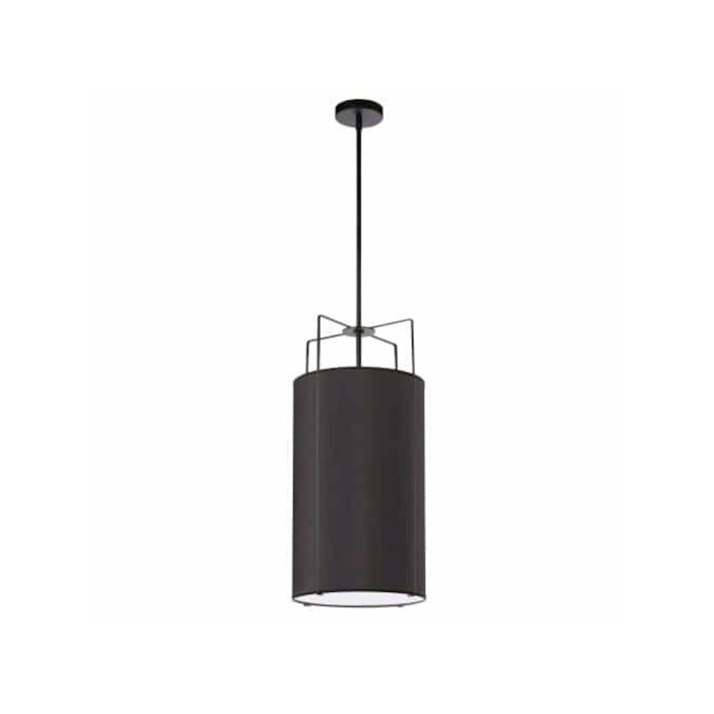 4LT Drum Pendant BK Shade,790Diff