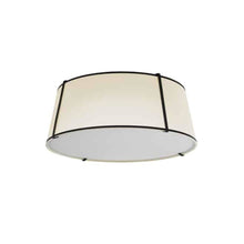 4LT Trapezoid Flush Mount BLK/CRM Shade,790 Diff