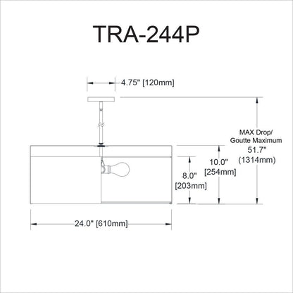 4LT Drum Pendant GLD/BK Shade,790Diff