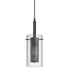 1LT Incandescent Pendant,  MB, CLR Glass