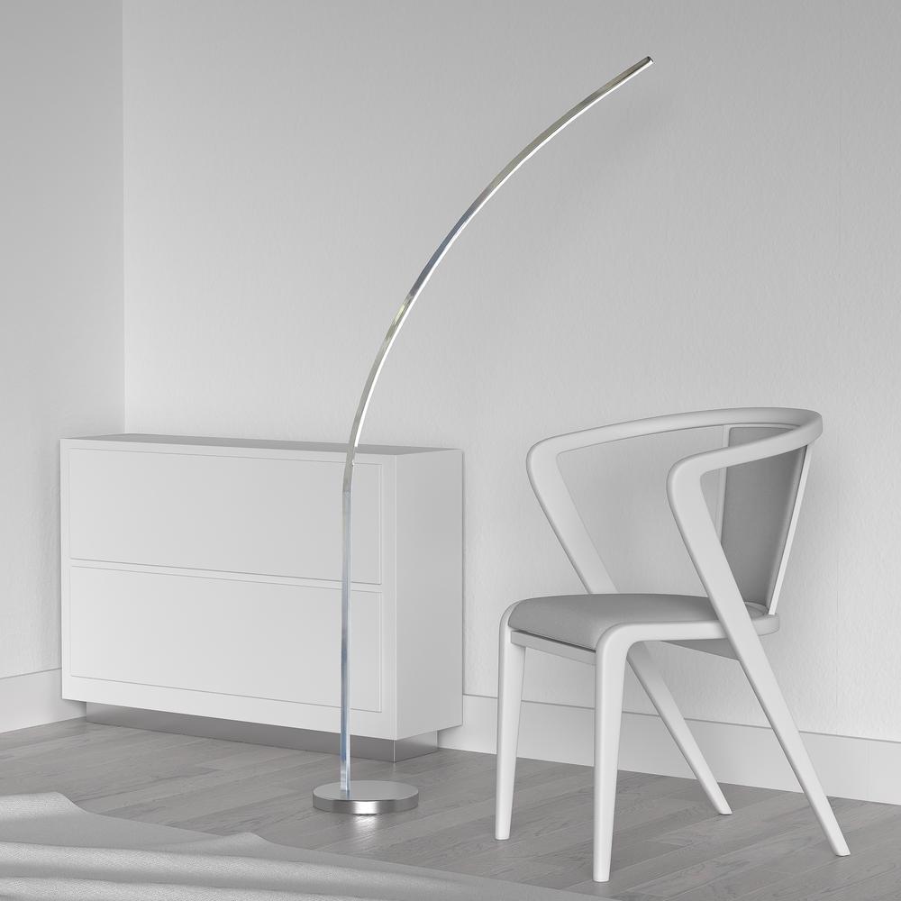 22W Floor Lamp Polished Chrome Finish