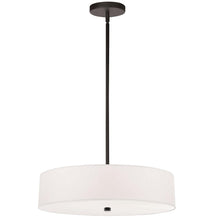 4LT Incandescent Pendant MB, White Shade