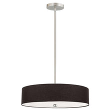4LT Incandescent Pendant SC, Black Shade
