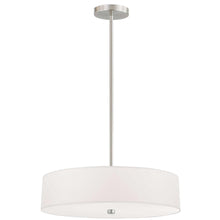 4LT Incandescent Pendant SC, White Shade