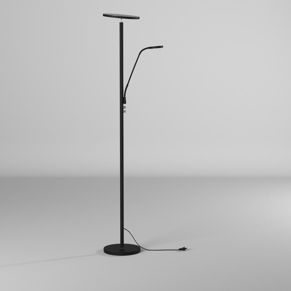 Mother & Son Floor Lamp, Sandy Black Finish