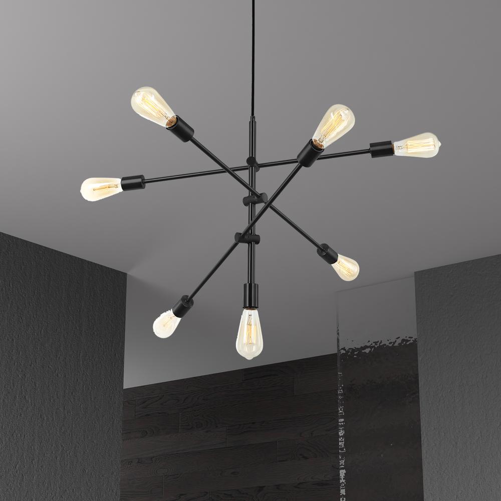 7LT Pendant, Black Finish