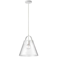 1LT Incandescent Pendant, MW, Clear Glass