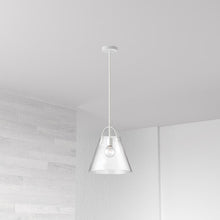 1LT Incandescent Pendant, MW, Clear Glass