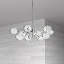 12LT Halogen Chandelier, PC with Clear Glass