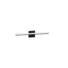 18W Colour Changing Vanity Matte Black with Frosted Acrylic Diffuser