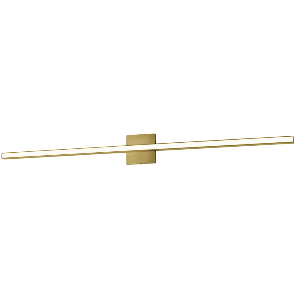 36W Colour Changing Vanity Aged Brass with Frosted Acrylic Diffuser