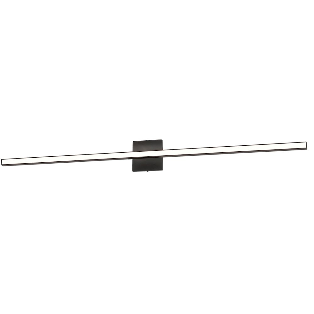 36W Colour Changing Vanity Matte Black with Frosted Acrylic Diffuser