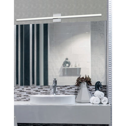 36W Colour Changing Vanity Polished Chrome with Frosted Acrylic Diffuser