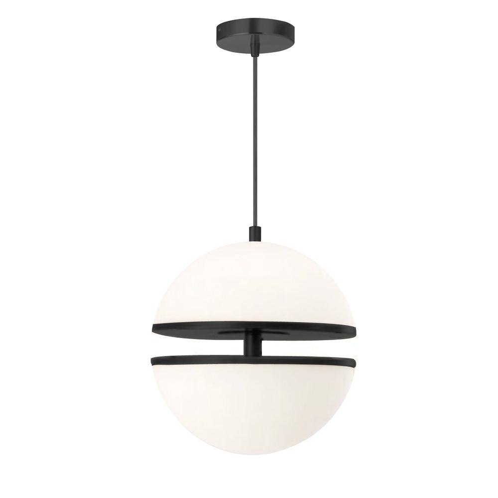 30W Pendant, MB, WH Glass