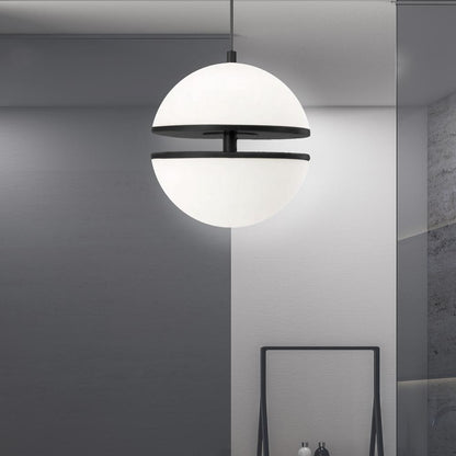 30W Pendant, MB, WH Glass
