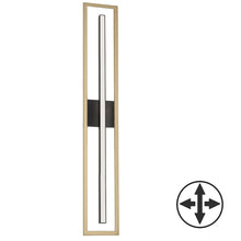 18W Aged Brass & Matte Black Vanity