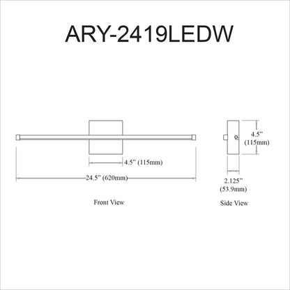 19W Wall Sconce PC,WH Acrylic Diffuser