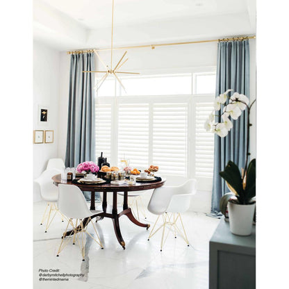 60W Chandelier AGB, WH Acrylic Diffuser