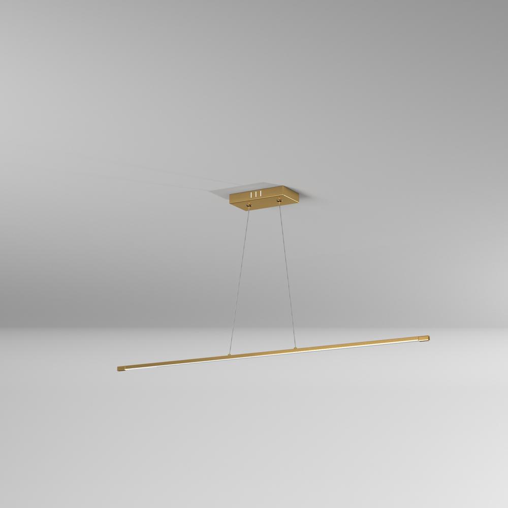 30W Horiz Pendant AGB, WH Acrylic Diffuser