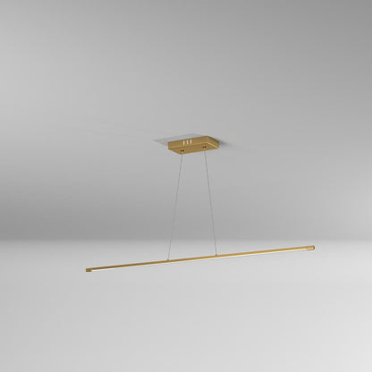 30W Horiz Pendant AGB, WH Acrylic Diffuser