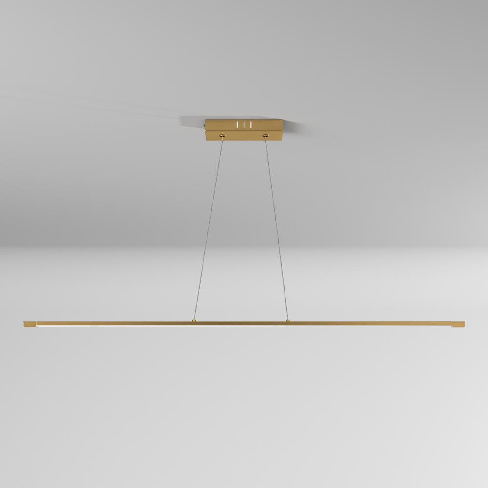 30W Horiz Pendant AGB, WH Acrylic Diffuser