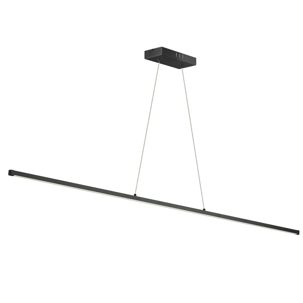 30W Horiz Pendant MB, WH Acrylic Diffuser