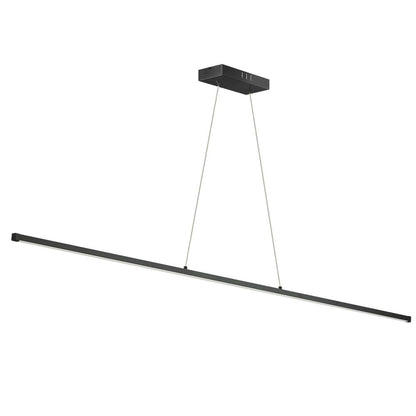 30W Horiz Pendant MB, WH Acrylic Diffuser