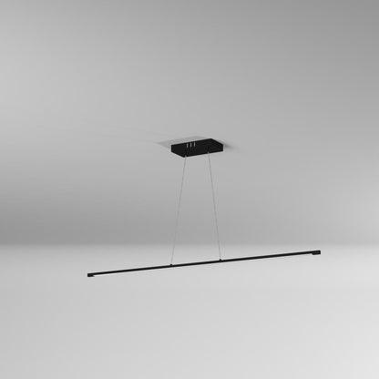 30W Horiz Pendant MB, WH Acrylic Diffuser