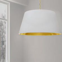 1LT Brynn X-Large Pendant, WHT/GLD Shade, AGB