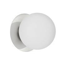 1LT Halogen Wall Sconce,  PC, White Glass