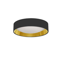 11" Flush Mount, BK/GLD shade