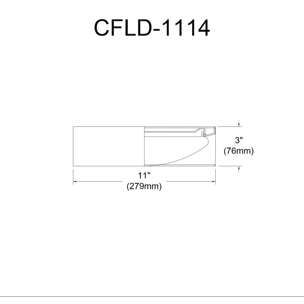 LED Flush Mount, Satin Chrome Finish, Natural Shade